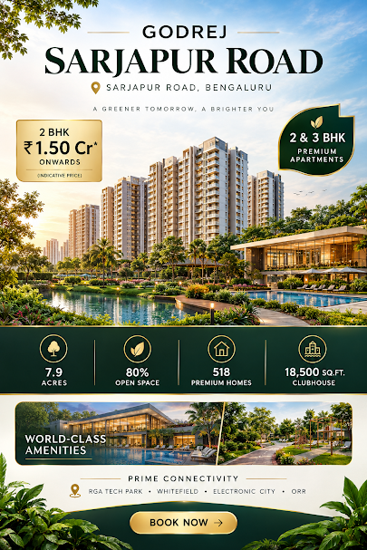 Sarjapur Road, Bangalore - surroundings of Godrej Sarjapur Road