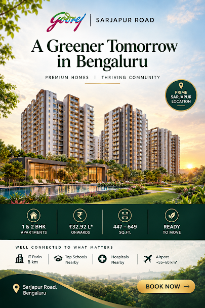 Godrej Sarjapur Road location - Sarjapura, off Sarjapur–Attibele Road, Bangalore